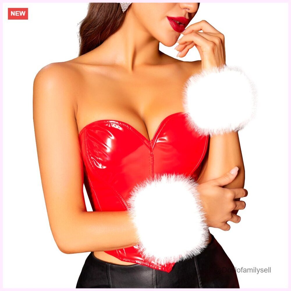 Faux Fur Wrist Cuffs Arm Warmers Women Winter Accessory Halloween Costume